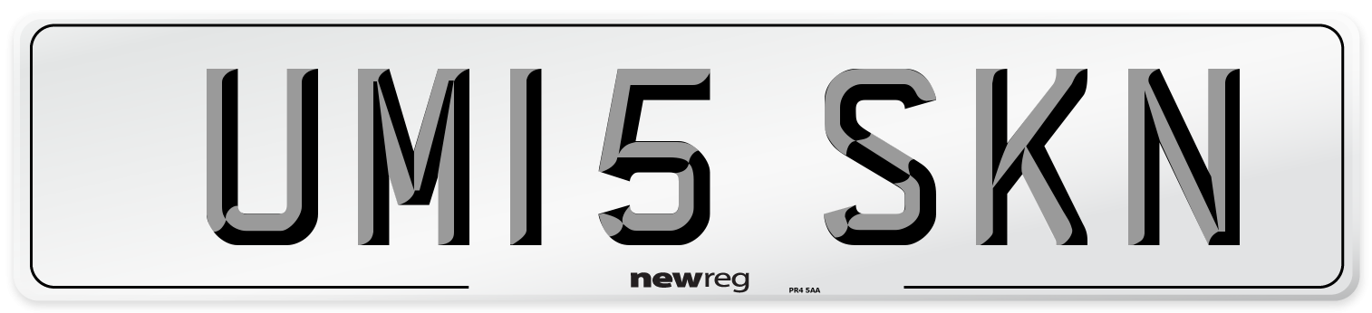 UM15 SKN Number Plate from New Reg